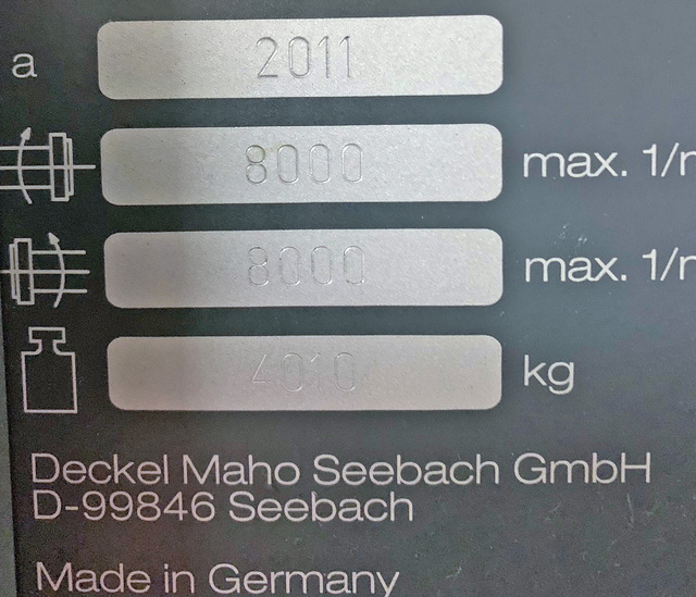 DMG, Mori #DMU-50-eco, 5-Axis CNC vertical machining center, 2011 - Image 4
