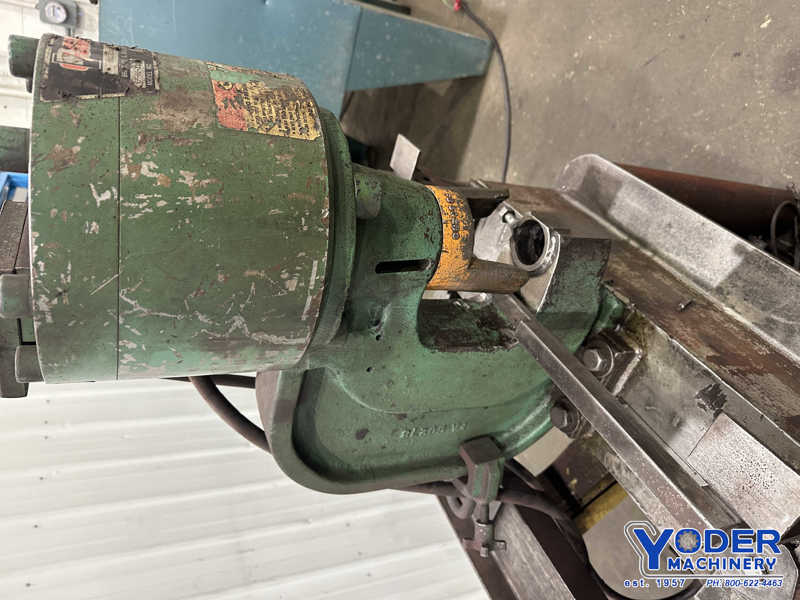 60 Ton, Peddinghaus #FP-60, hydraulic flange punch, 4-1/2" throat, electric foot pedal, 10 HP - Image 3