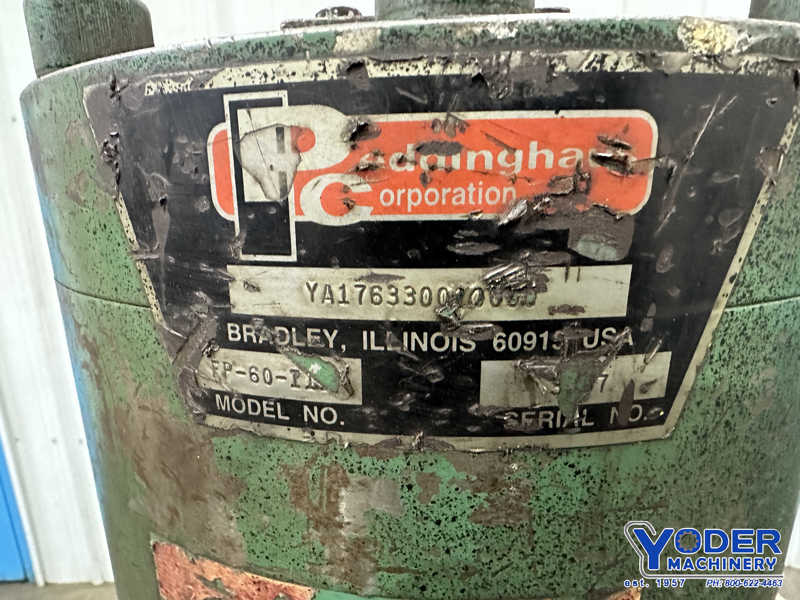 60 Ton, Peddinghaus #FP-60, hydraulic flange punch, 4-1/2" throat, electric foot pedal, 10 HP - Image 5