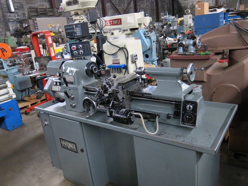 11" x 18" Hardinge #HLV-EM, Precision Toolroom Lathe, inch/metric, Sony digital read out, Steady Rest, 5C - Image 2