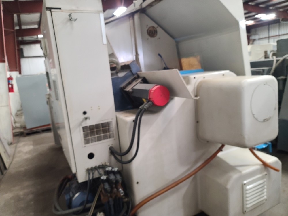 Mori Seiki #SL-75A, Fanuc, 35" swing, 68" centers, 1800 RPM, 12 station turret, Kitagawa 24" chuck, chip - Image 5