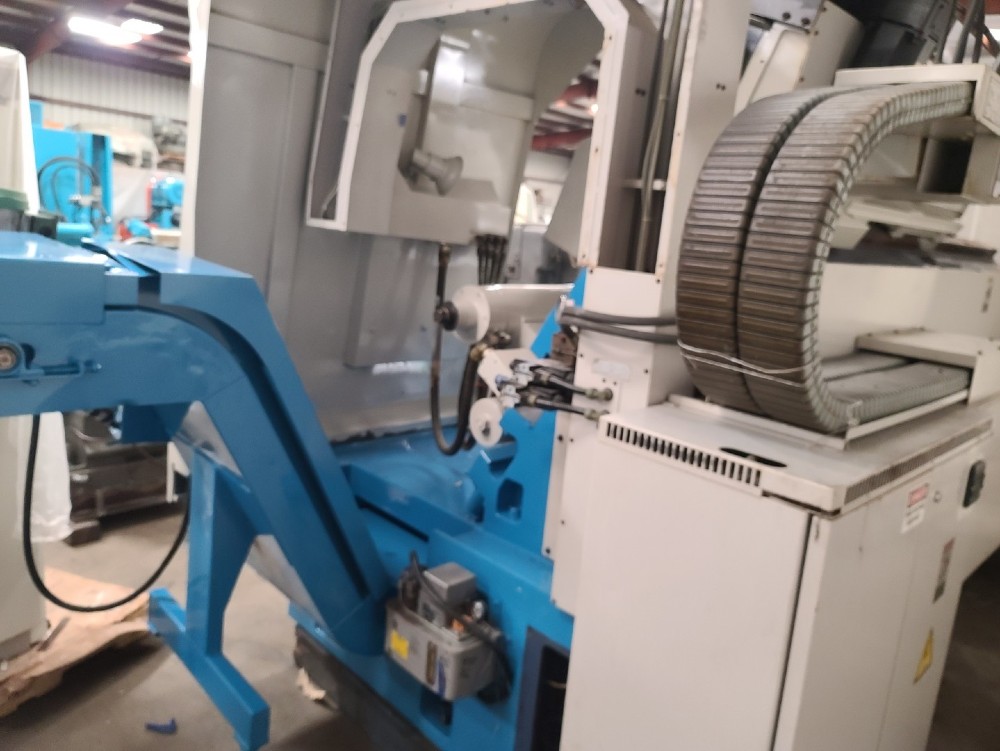 Mori Seiki #SL-75A, Fanuc, 35" swing, 68" centers, 1800 RPM, 12 station turret, Kitagawa 24" chuck, chip - Image 6