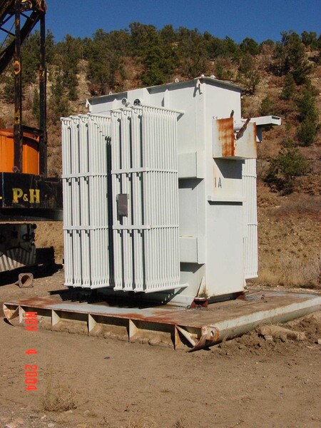 5000 KVA 69000 Delta Primary, 6900/3984 Secondary, General Electric, top/side, (T) - Image 1