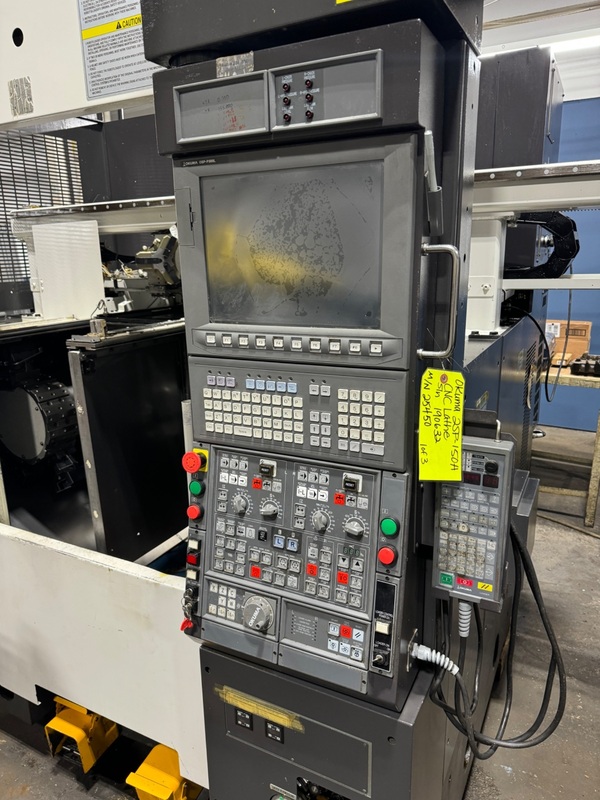 Okuma #2SP-150H, CNC lathe, OSP-P300L Control, 13.7" swing, 2" bar, 3-jaw 8" chuck, 15 HP, 2015 - Image 5