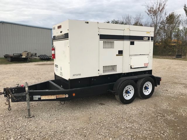110 KW Multiquip #DCA125SSJU4i, trailer mounted, 120/240/208/277/480 Volts, 7193 hours, 2014, $39k - Image 1