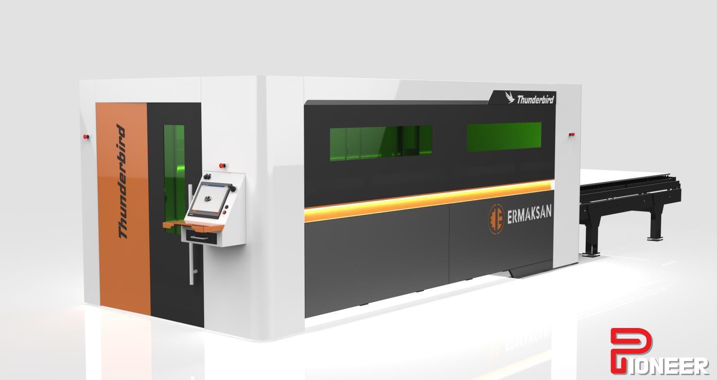 Ermaksan #Fibermak-Thunderbird, 5' x10' tbl., 3000 watts, 120" X, 61" Y, 11.8" Z, Beckoff Control, 2024 - Image 1