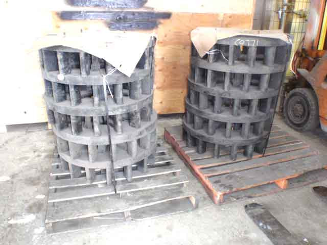 Impeller and Diffuser Rubber Parts, Denver #DR24, Impellers - Natural rubber, bolt on type, 9 vane, Diffusers - Image 1