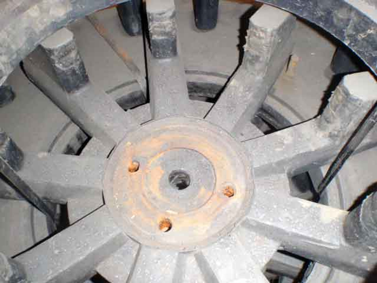 Impeller and Diffuser Rubber Parts, Denver #DR24, Impellers - Natural rubber, bolt on type, 9 vane, Diffusers - Image 2