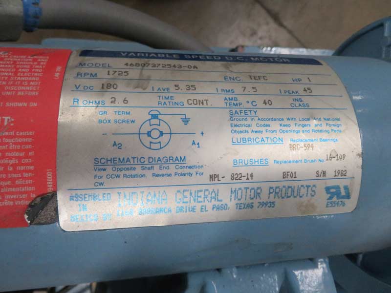 2" Killion, strand pelletizer w/20 knife carbide tip rotor, 1 HP DC, caster mounted, 230 V. - Image 6