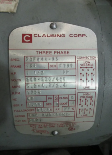 20" Clausing #2274, drill press,vari-speed, 1-1/2 HP, #3 MT, 18" Jacobs ball bearing chuck, 3 phase - Image 10