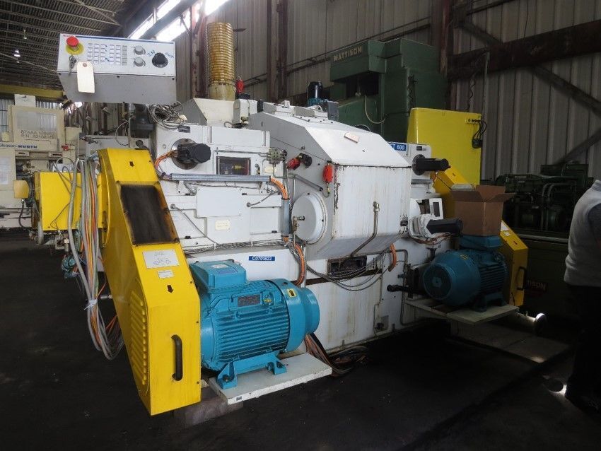 Giustina #R242, double end / disc grinder, Bosch CNC controls, 48" Carrier, Servo Dresser, from running - Image 6