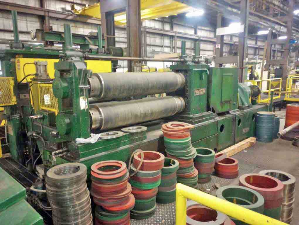 60" x 8" Paxson, slitter head, 6" diameter Pinch rolls, 64" roll face, 3 roll edge guides, manual adj. - Image 8