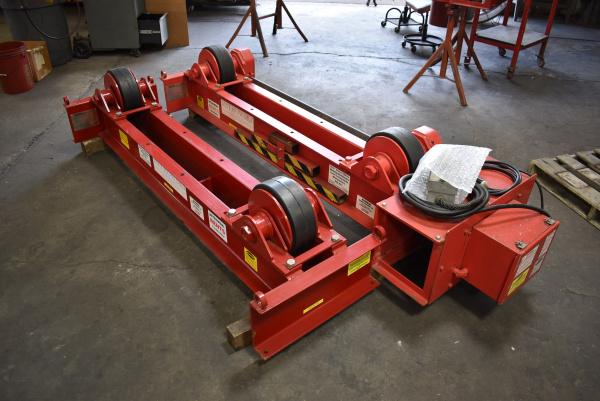 10 Ton, Weldwire #WWRD-10 / WWRI-10, turning roll set, 6"-13' diameter range, 12" rubber tires, hand pendant - Image 2