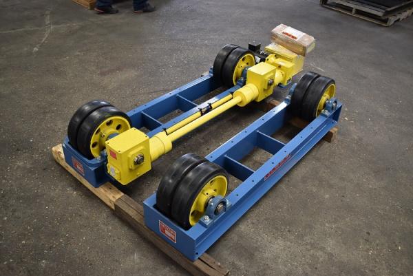 6 Ton, Webb #S-122, turning rolls, 3"-8' diameter range, 12" x6" rubber wheels, 120 V., variable speed - Image 2