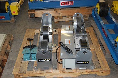 2.5 Ton, Profax #TR-5000, turning rolls, 4"-60" diameter Acceptance, 115 V., forward / reverse foor Control - Image 3