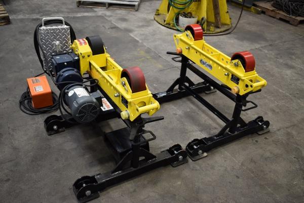 4 Ton, LJ Welding #HD2L-100/150, pipe turning rolls, 2"-36" pipe diameter range, variable speed, foot pedal - Image 4