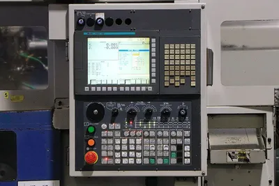 Muratec #MW-120, twin spindle single gantry CNC turning center w/stacker, Fanuc pendant Control, 2013 - Image 9