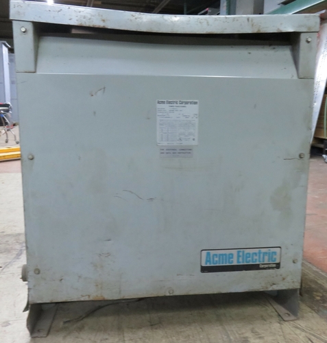 37.5 KVA 240x480 Primary, 120/240 Secondary, Acme T-1-53019-3, transformer, with taps, 1 yr warranty - Image 3