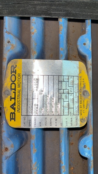 75 HP 1760 RPM Baldor, Frame 365T, TE, 1.15 service factor - Image 2