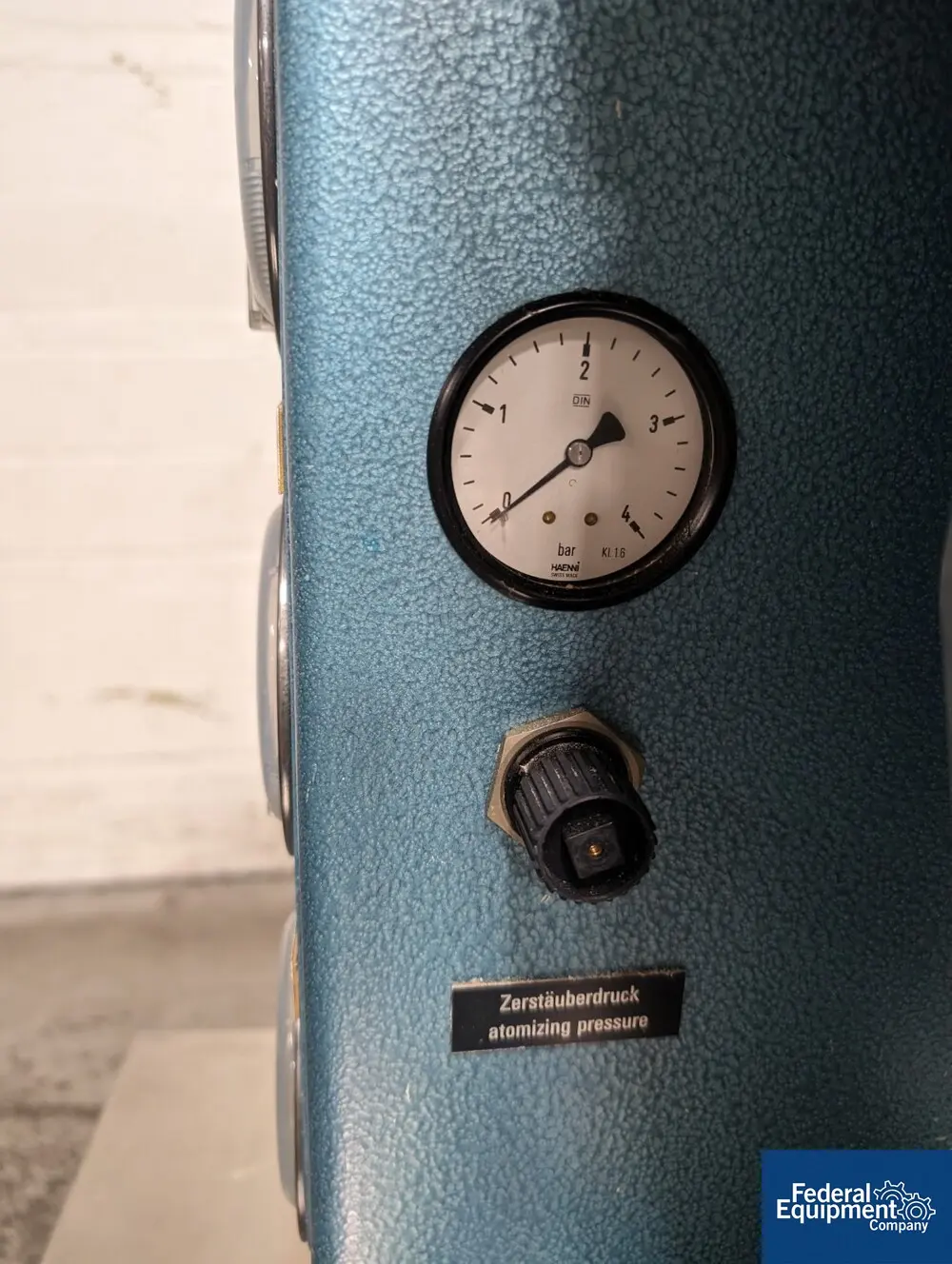 Aeromatic Fielder #STREA-1, Fluid Bed Dryer, plastic chamber, (no top spray nozzle), 1.5 kw/h heater, 0.75 hp - Image 6