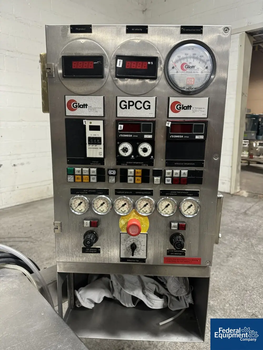 Glatt #GPCG1, Fluid Bed Dryer, Stainless Steel, 2.2 kw blower, 3.96 kw heater, 220 volt, no attachments, S/N - Image 8