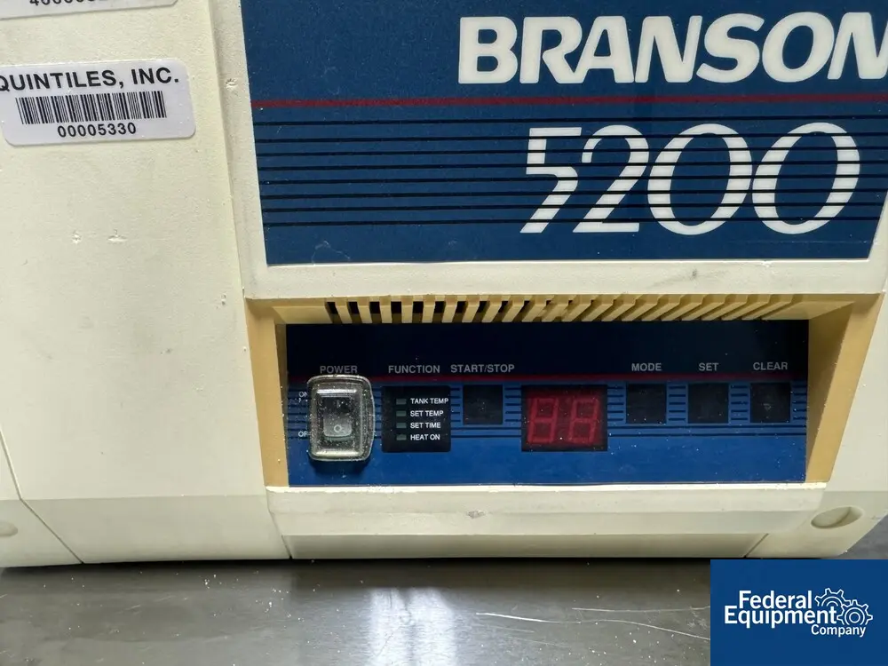 Branson #B5200R-4, Ultrasonic Cleaner, Stainless Steel tub, with controls, 117 volts - Image 7