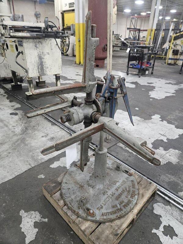 600 lb. Littell, non-motorized uncoiler, 10" mandrel, 36" outside dimensions, 15"-20" ID, manual adj. - Image 1