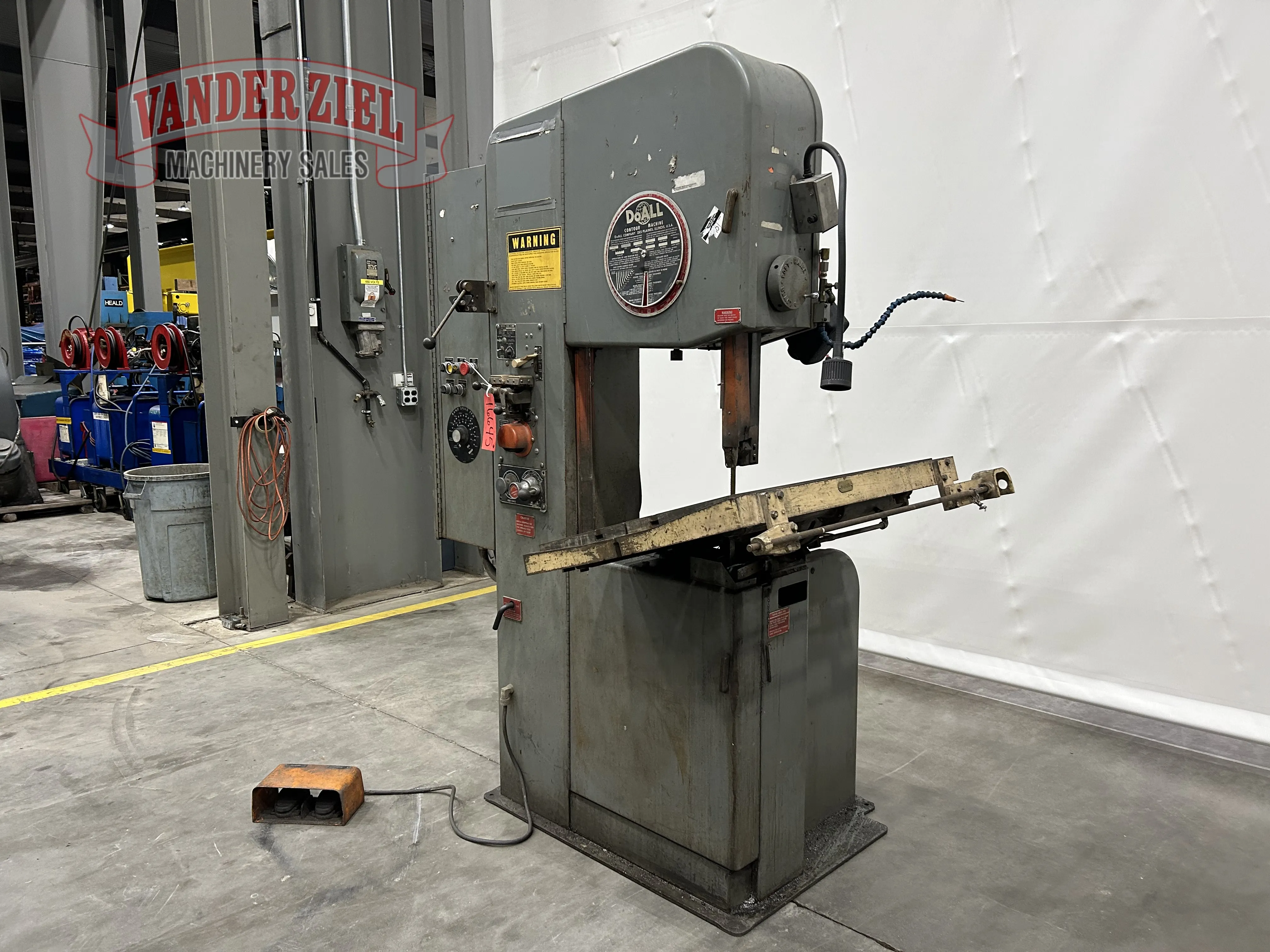 20" DoAll #2012-2H, vertical band saw, 154" blade, #16645 - Image 2