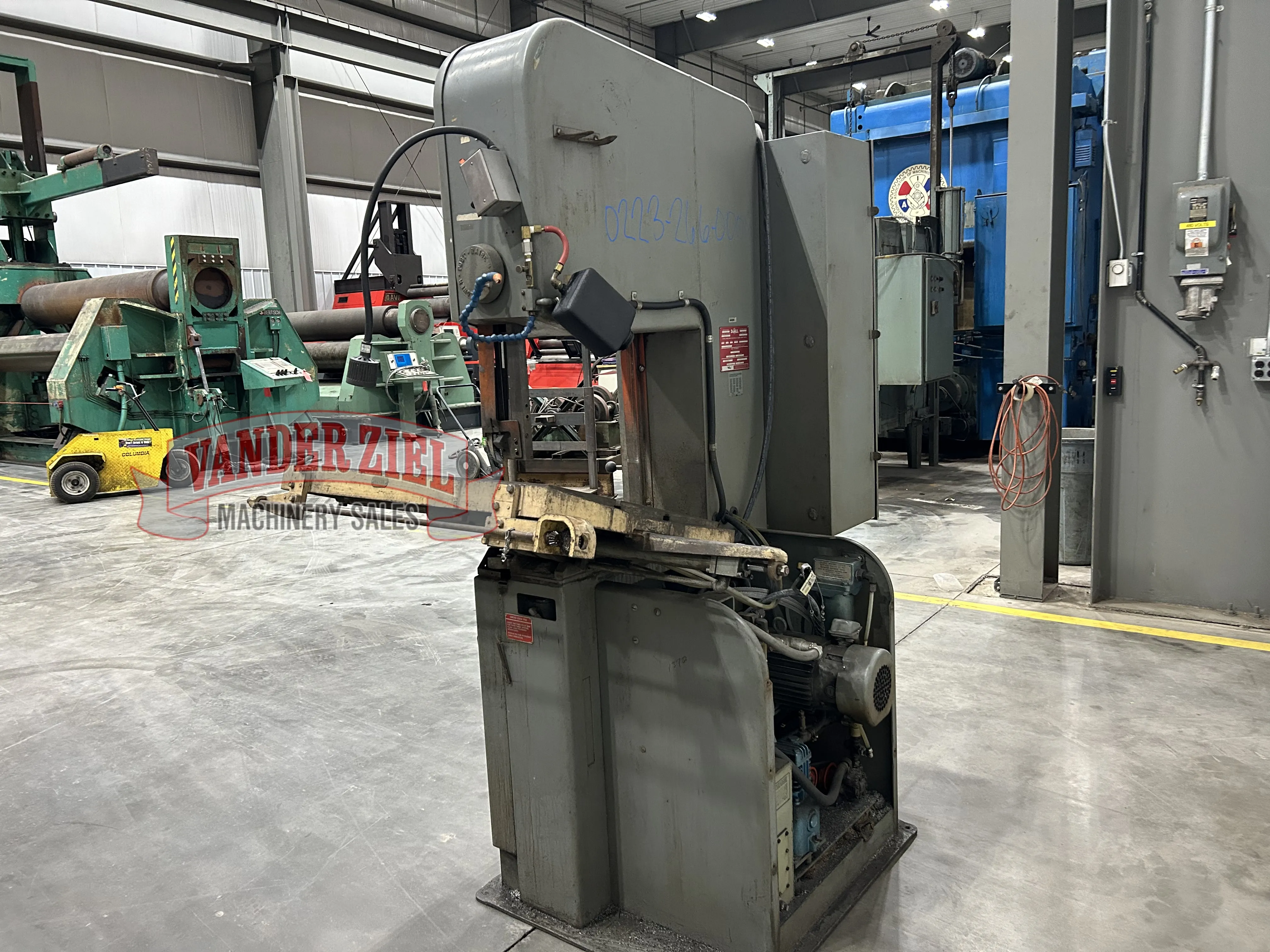 20" DoAll #2012-2H, vertical band saw, 154" blade, #16645 - Image 7
