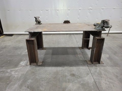 Welding table with Wilton 6" vise, #16858 - Image 1