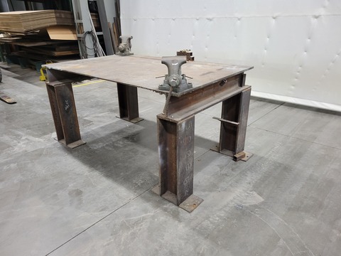 Welding table with Wilton 6" vise, #16858 - Image 2