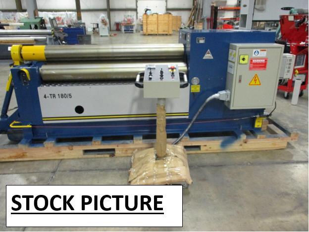 6' x 1/4" Lemas #4-TR-180/6, hydraulic 4-roll initial pinch plate bending roll, NEW - Image 1