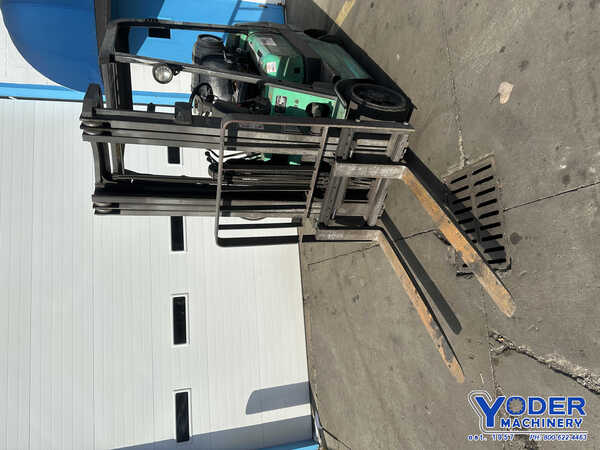 5000 lb. Mitsubishi #FGC25K, LP gas forklift, cushion tire, 187" lift height, side shift, 1998 - Image 3