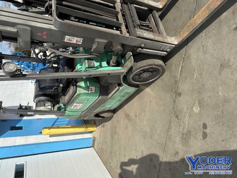 5000 lb. Mitsubishi #FGC25K, LP gas forklift, cushion tire, 187" lift height, side shift, 1998 - Image 9
