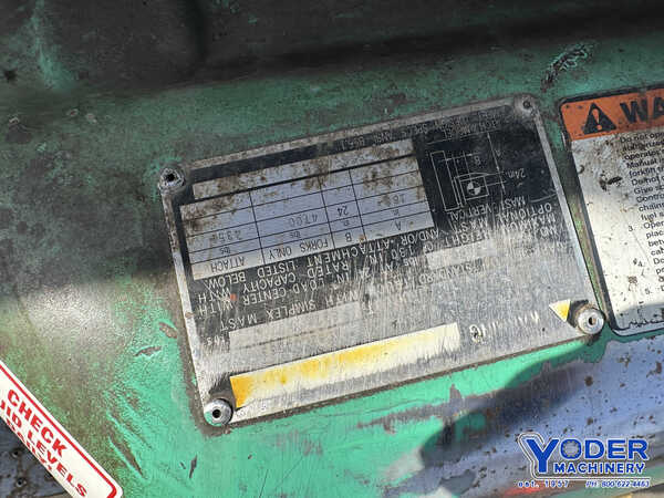 5000 lb. Mitsubishi #FGC25K, LP gas forklift, cushion tire, 187" lift height, side shift, 1998 - Image 10