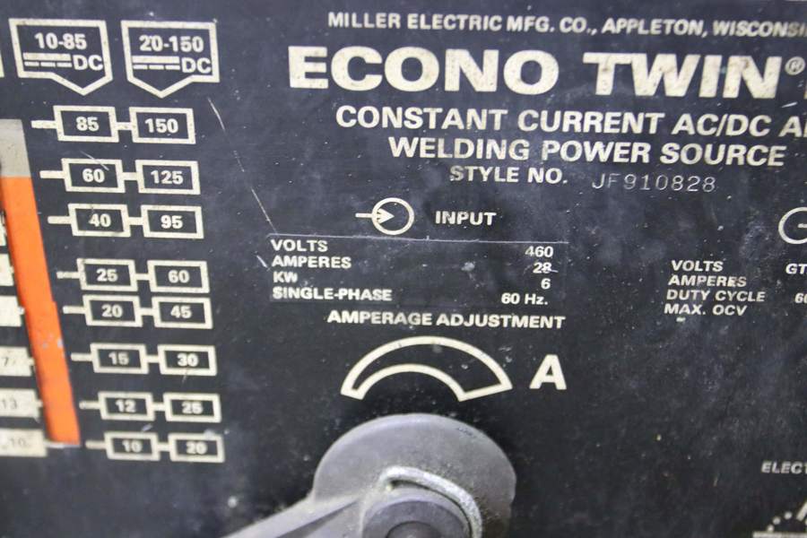 10" x .135" Guild #PSA/135-10, welder, 28 amps, 460 V., serial #GM-8855 - Image 10