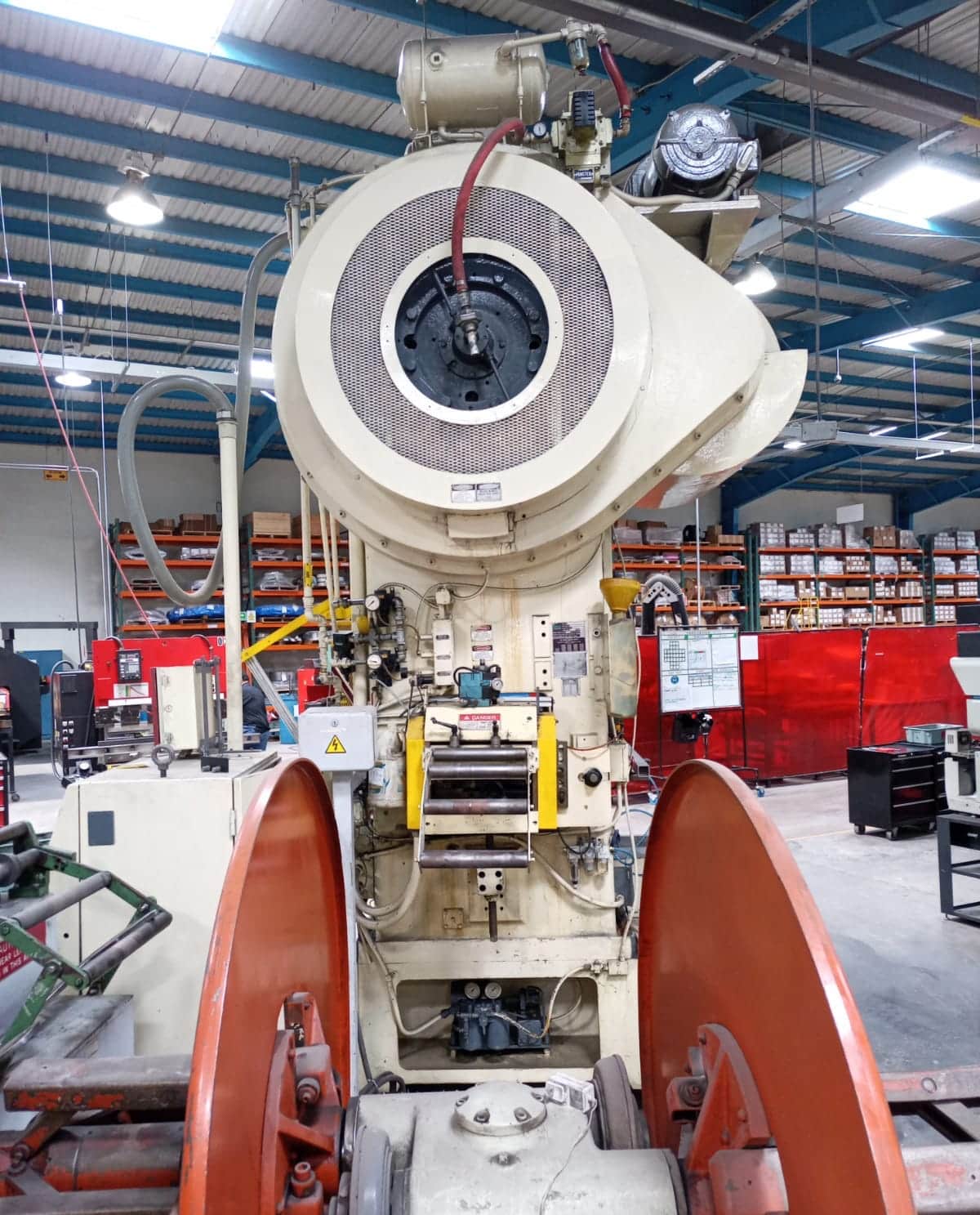 150 Ton, Minster #P2-150-54, Punch Press, 6" stroke, 23" Shut Height, 54" x40" bed, air clutch, 45-40 SPM - Image 3