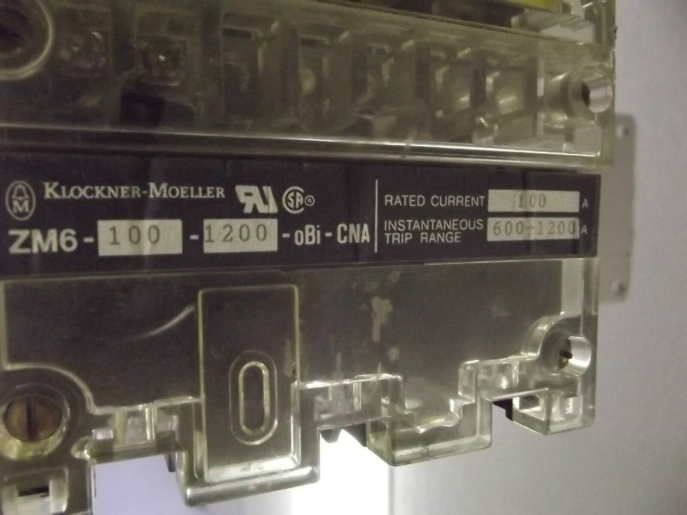 100 Amps, Klockner-Moeller, NZM 6b-63/ZM 6-100-1200-oBi-CNA, 3P w. Current Limiter Trip - Image 2