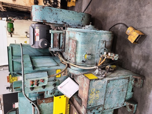 3/8" x 10' Wysong #1038, mechanical shear, 36" front operated power back gauge, 16 hold downs, 104" squaring - Image 3