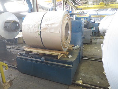 30000 lb. Paxson, L Shaped Coil Car, 6" bore, 18" Stroke, 3.5" CAM followers, Self Contained, Elevating - Image 1