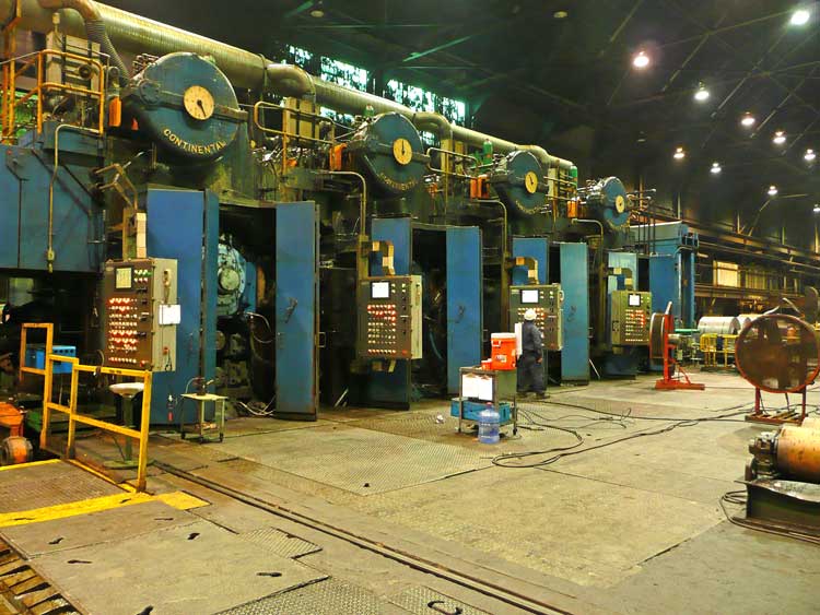20" x 48" x 60" Continental, 4 Stand 4-Hi Tandem Mill, 27" x 32" Post area, 3000 FPM, 75-80000 tons/month - Image 1