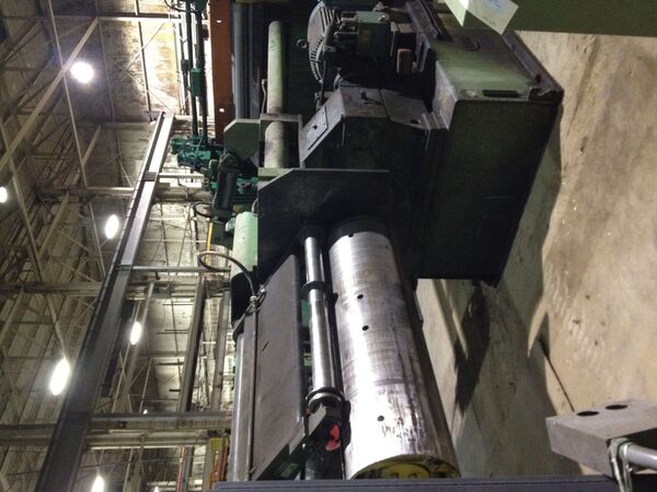 40000 lb. Yoder, Recoiler, 20" ID x 64" face Drum, 50" separator Shaft, 11" shaft, R-L, 125 HP - Image 3