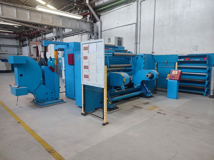 37.4" x 2.76" Kampf, Slitting Line, 11.8" - 41.3" working width, .0003" - .004" thickness, 3" - 6" ID - Image 4