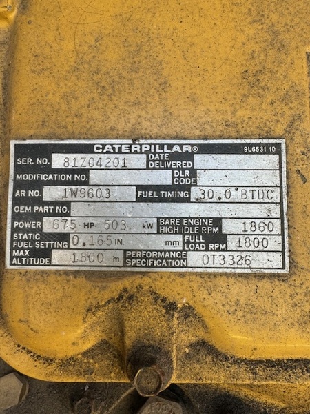 500 KW Caterpillar #3412, diesel generator set, weatherproof enclosure, 277/480 Volts - Image 9