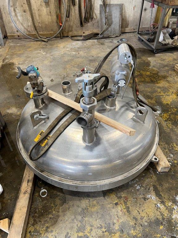 Schenk, 300 sq.ft. 316 Stainless Steel rotating disc filter, 54" OD x 48" straight side, 101.5 psi @ 280&deg;F - Image 2