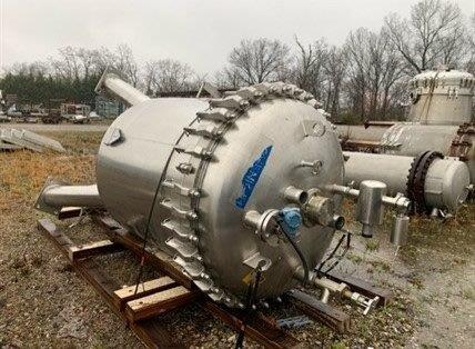 Schenk, 300 sq.ft. 316 Stainless Steel rotating disc filter, 54" OD x 48" straight side, 101.5 psi @ 280&deg;F - Image 4