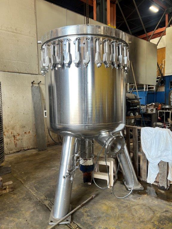 Schenk, 300 sq.ft. 316 Stainless Steel rotating disc filter, 54" OD x ...