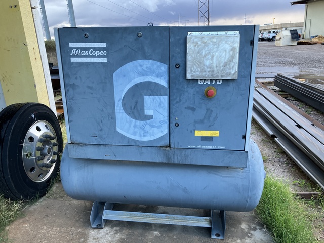 20 HP Atlas Copco #GA15, Air Compressor, S/N WUX584817, 2011 - Image 1