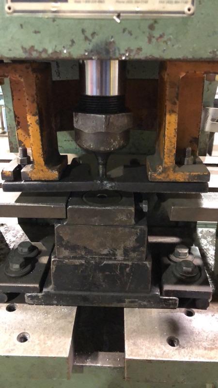4" x 4" x 1/4" HMI #42-20, ironworker, 42 ton, 14" throat, 20" blade length, S/N 104-46-137 - Image 4