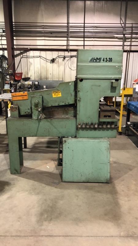 4" x 4" x 1/4" HMI #42-20, ironworker, 42 ton, 14" throat, 20" blade length, S/N 104-46-137 - Image 5